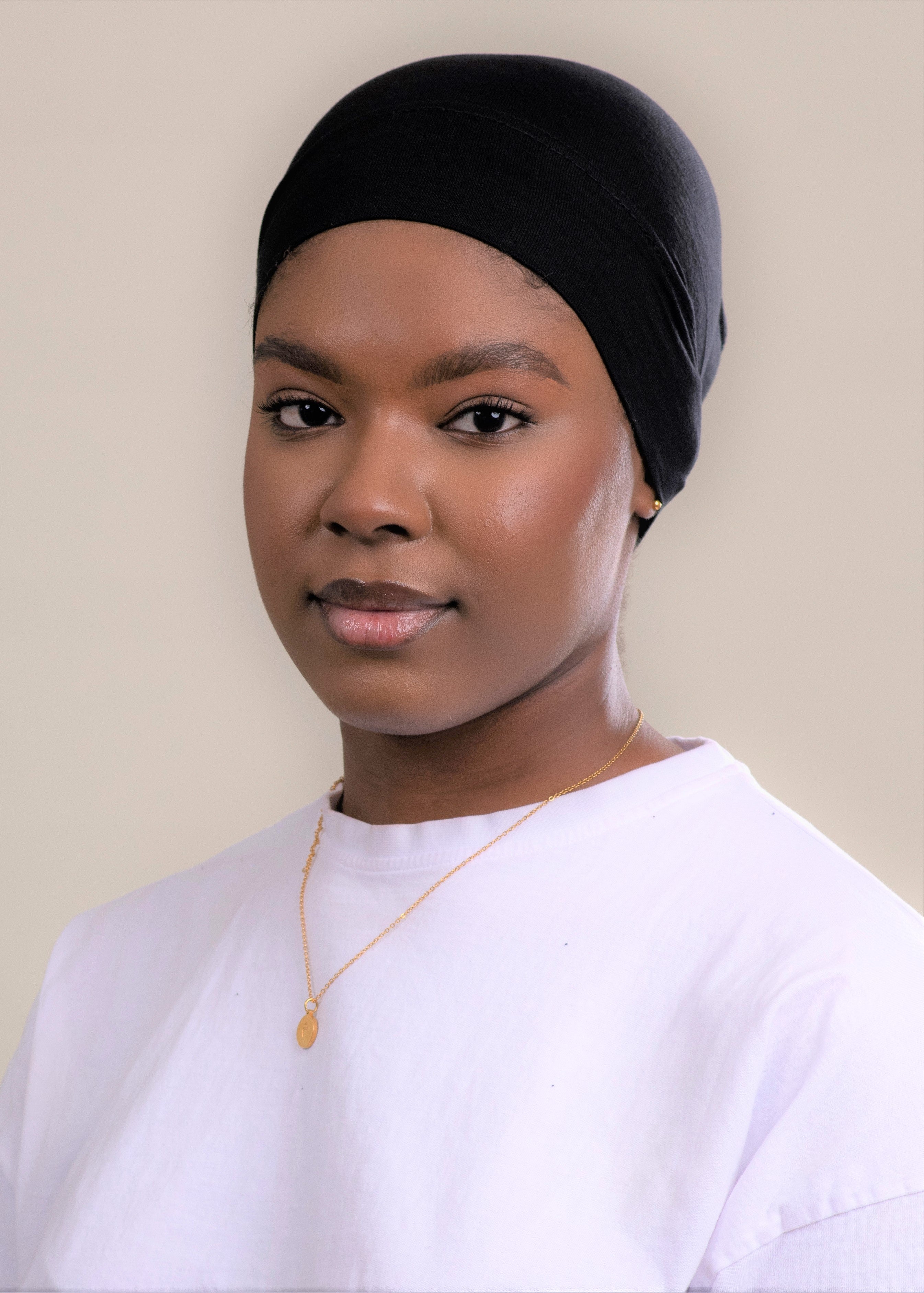 Jersey Tube Hijab Cap - Noir