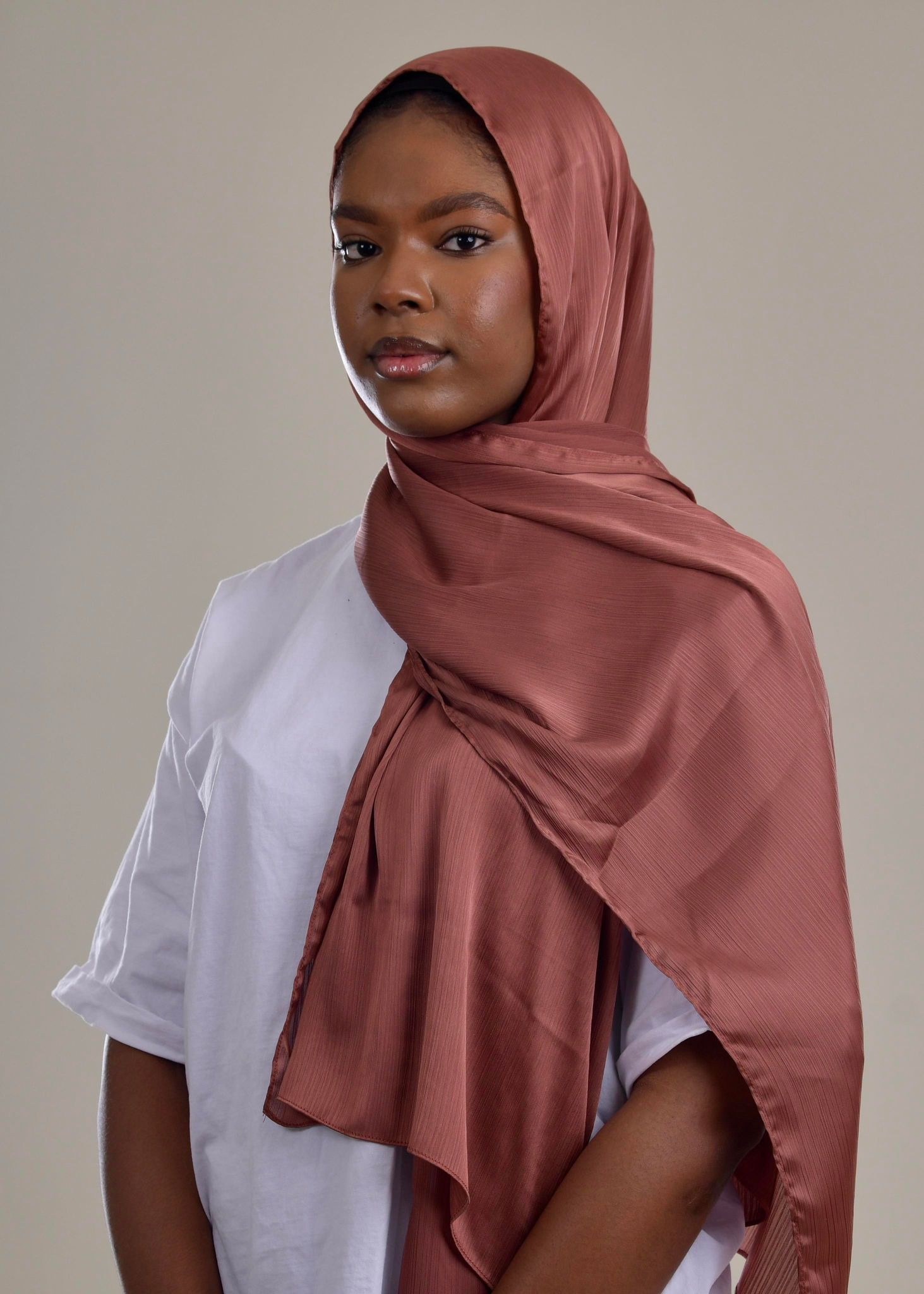 Luxe Satin Hijab - Passion