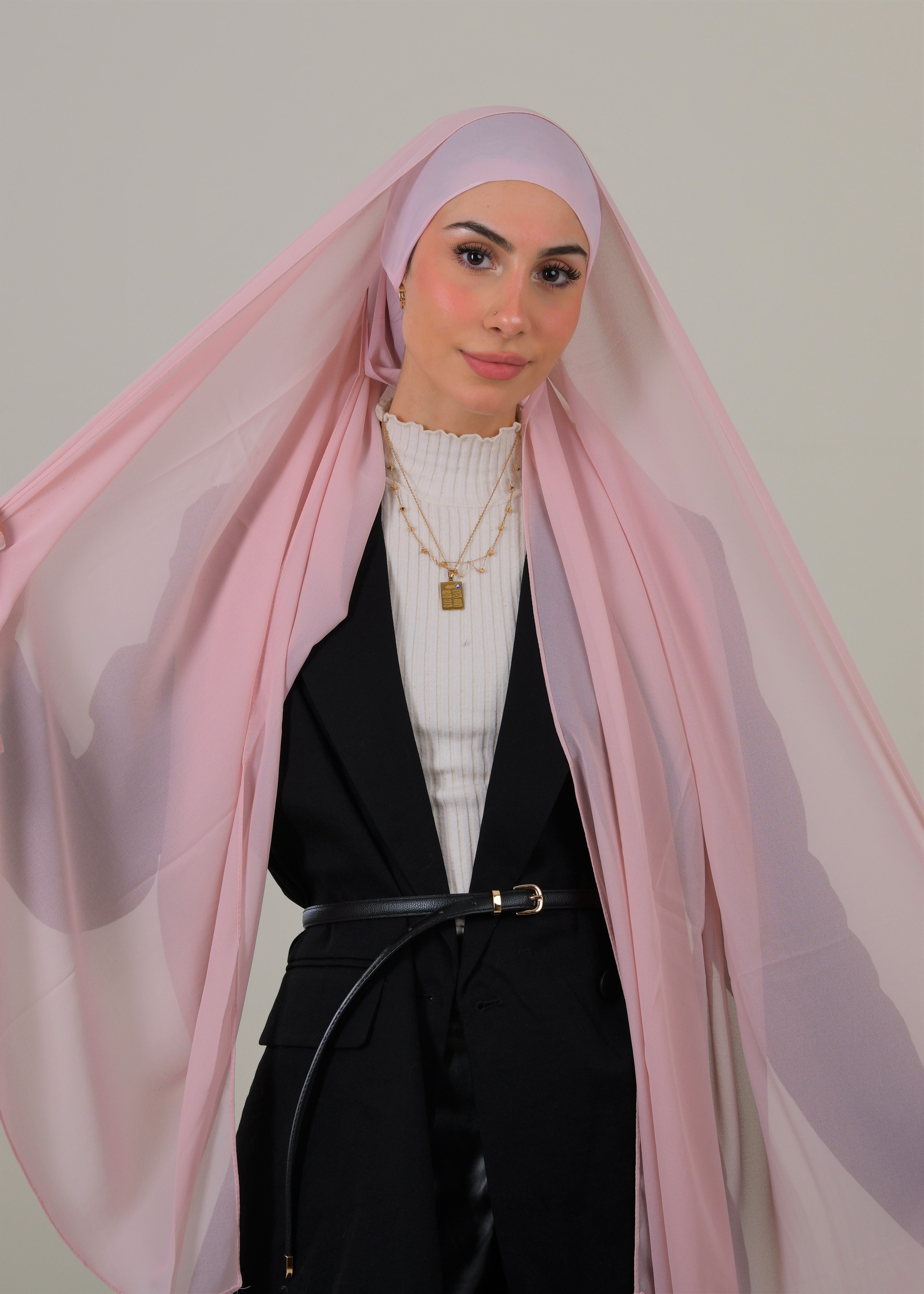 Instant Chiffon Hijab - Rose Pink